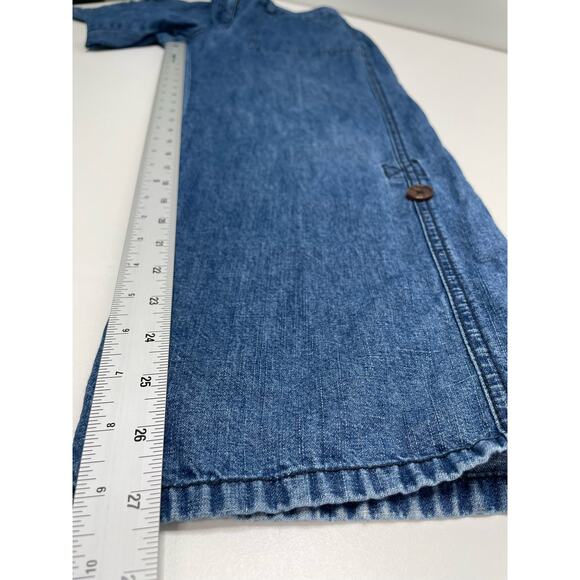 L.L. Bean Petite Cropped Flap Pocket Capris Jeans Roll Tab Ankle Women 6 P - Picture 11 of 12